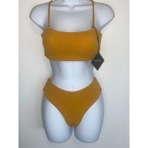 NWT Zaful Bikini set MUSTARD US 8